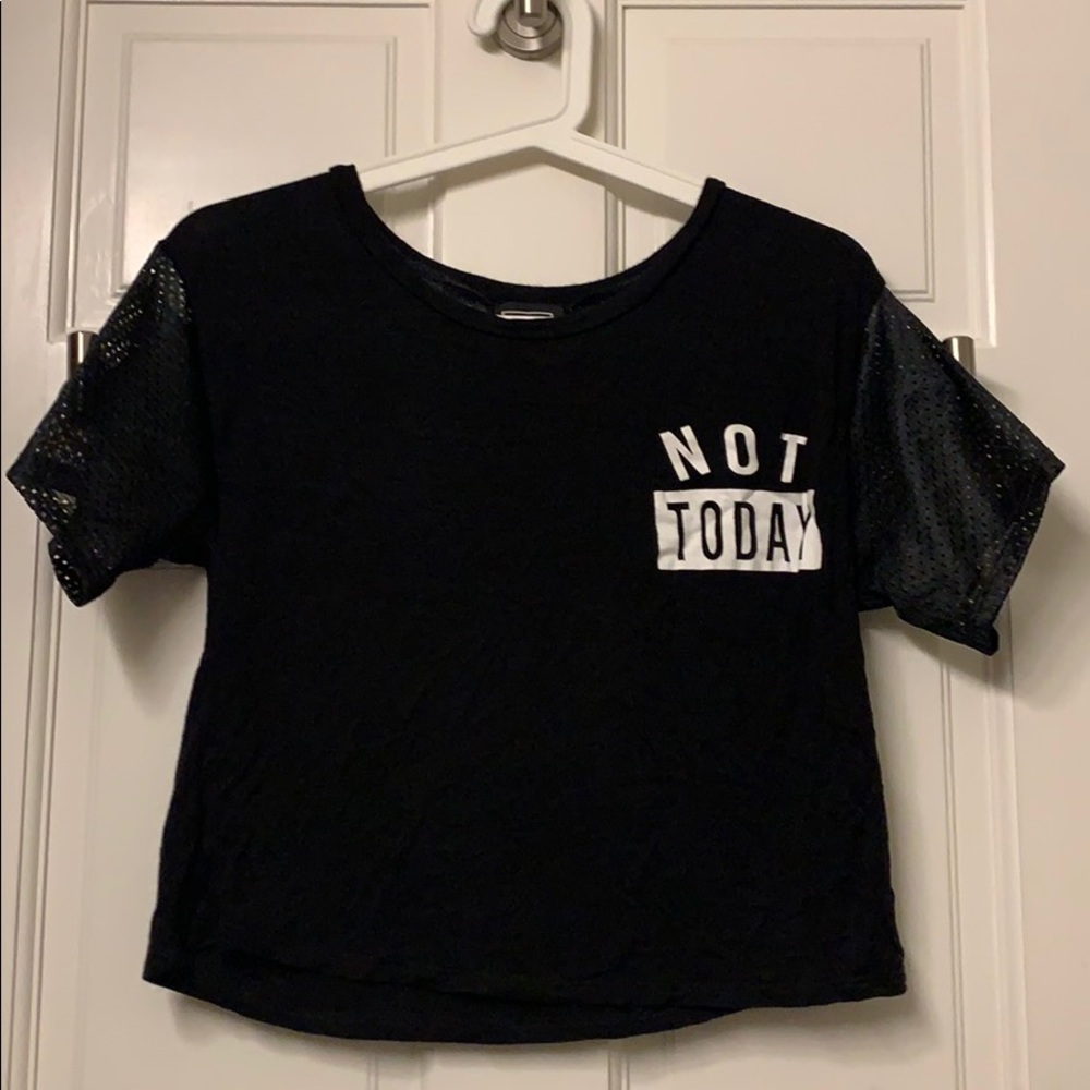 Not Today - Black Tee